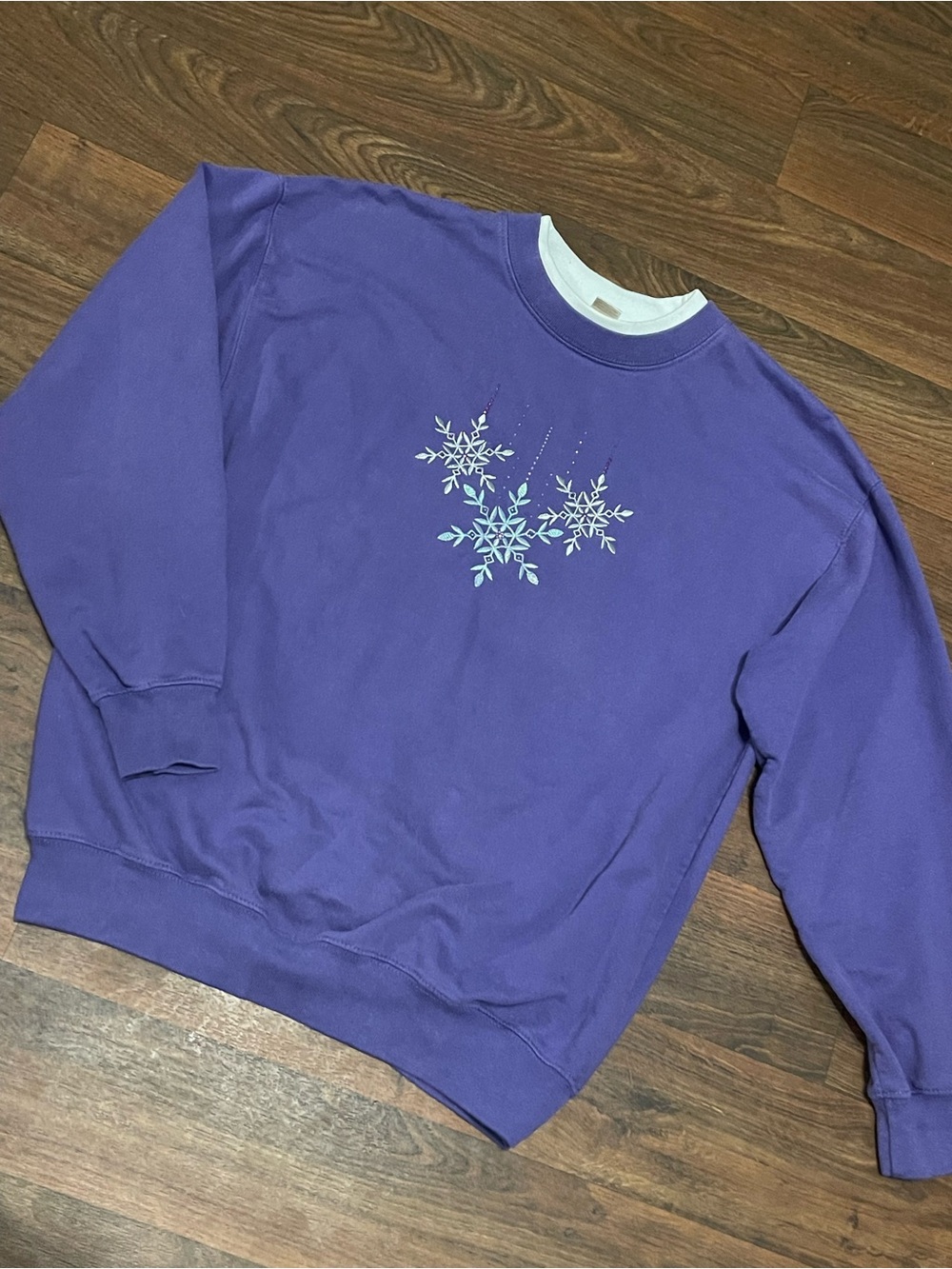 Vintage M & C Sportswear Snowflake Sweatshirt Medium